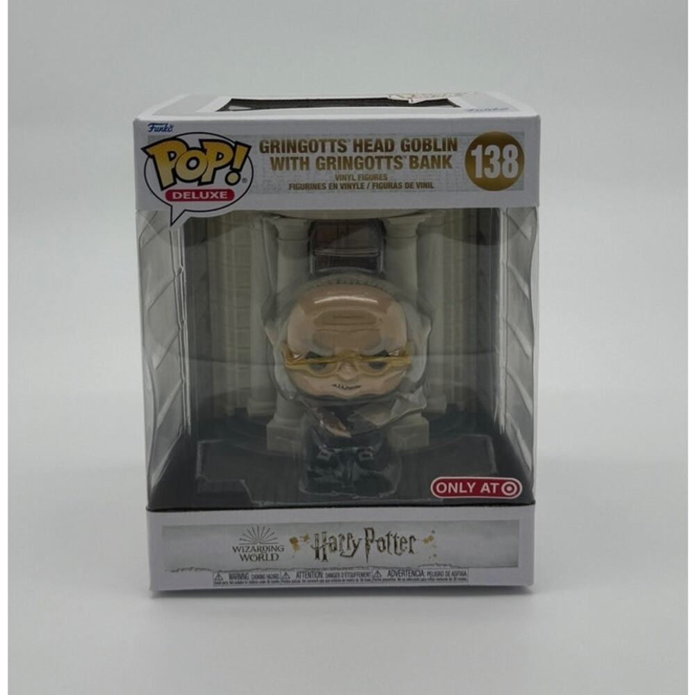 Funko Pop Deluxe Gringotts Head Goblin w/ Bank #138 Harry Potter
